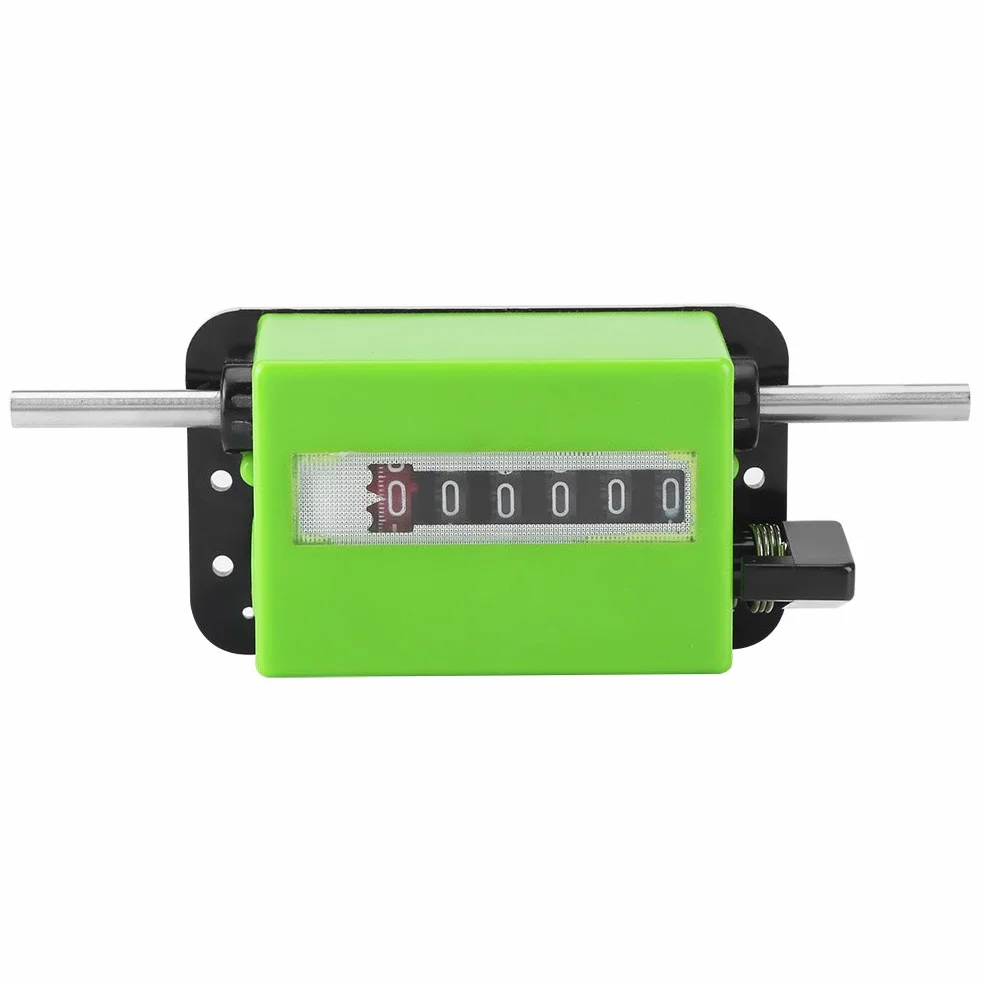 Mètre de Compteur à Rouleaux，Compteur de Longueur Mécanique Mètres de 6 Chiffres Pour Mesurer le Textile l'Impression le Cuir Artificiel Avec la Gamme de Compteur: 0-99999.9 Mètres