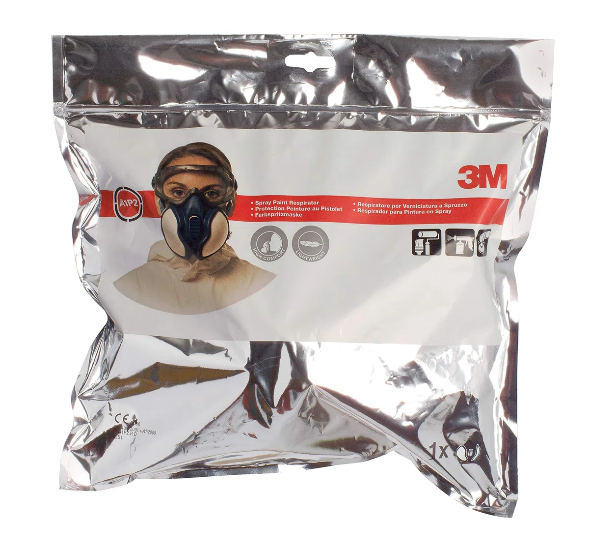 3M Masque protection pour pulvérisation de peinture 4251+, A1P2, 1 masque
