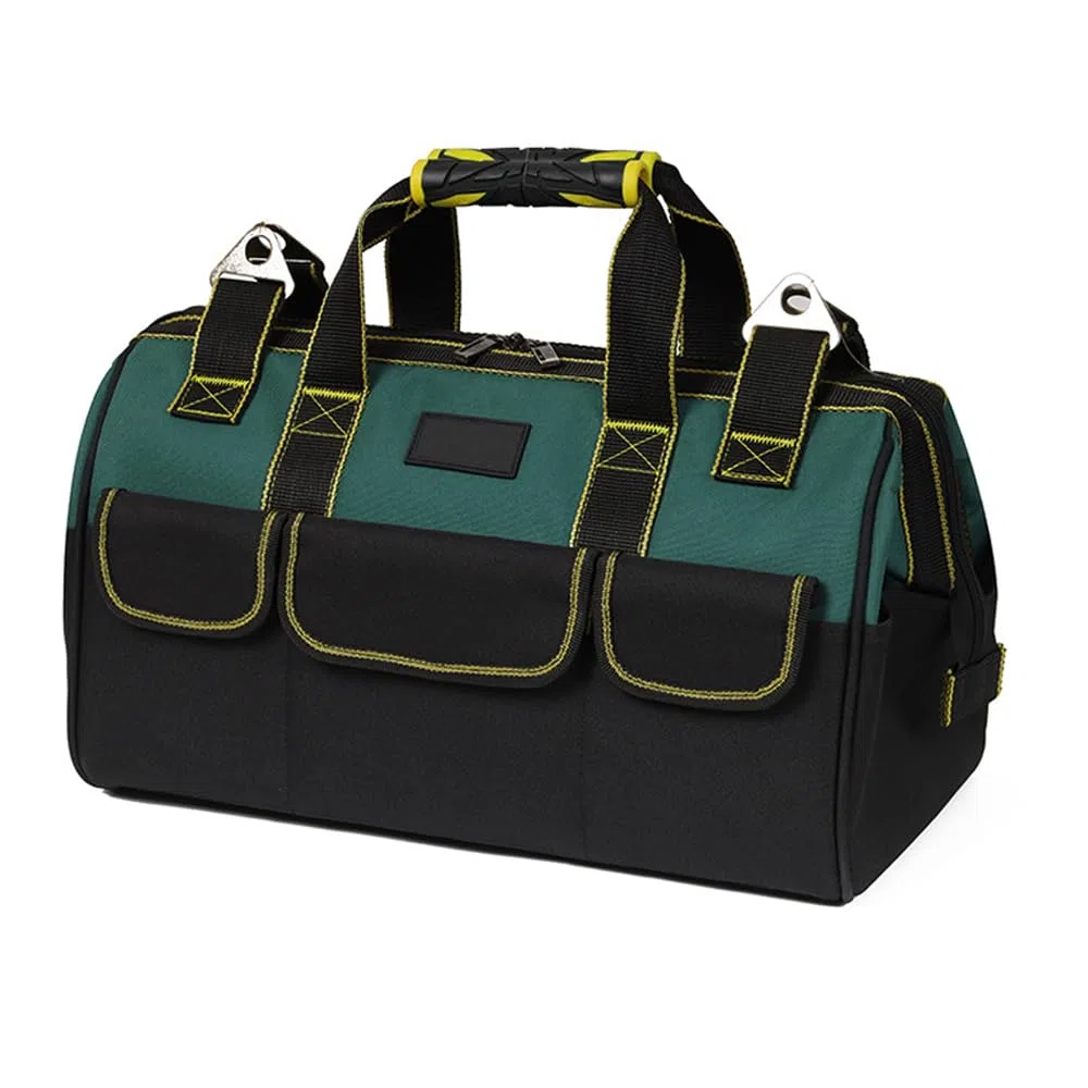 Sac À Outils Robuste De 18 Pouces, Sac De Rangement Pour Outils, Organisateur Pour Outils Avec Bandoulière, Grande Capacité, Résistant À L'usure, Pour Les Électriciens, Diy, Le Stockage D'outils, Etc