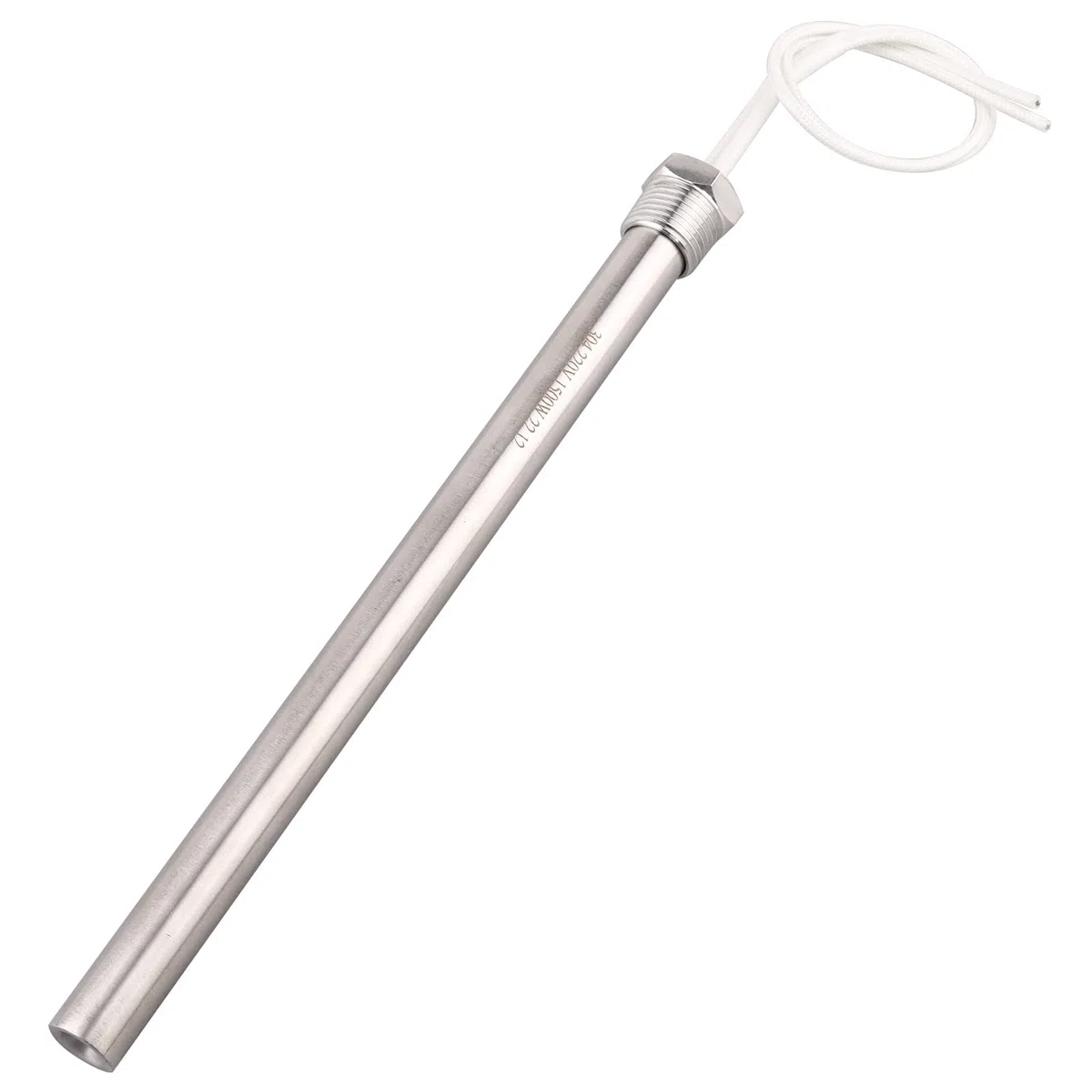 Cartouche Chauffante 220 V 1500 W Avec Bride de 1,27 cm Multifonction DIY - Tige en Acier Inoxydable - Élément Chauffant