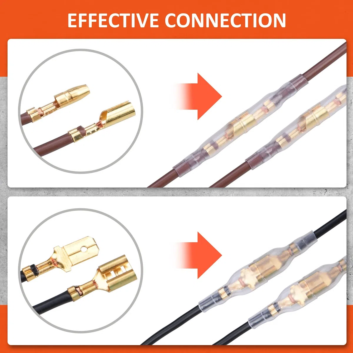 Pince à Sertir électrique pour Connecteur Bêche, 0.5-1.5mm²/22-16 AWG, Preciva Pince à Sertir les Cosses de Fils with 600pcs de Connecteurs Mâles Femelles pour Câbles en Laiton
