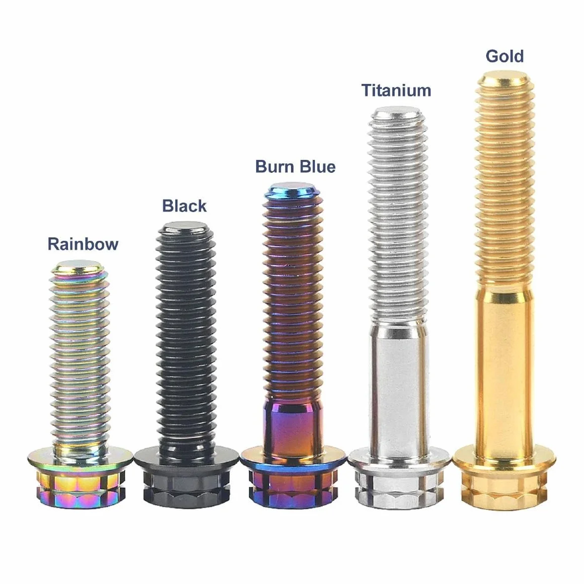 Boulons. 3 pièces titane M10X20/25/30/35/40/45/50/55/60/65/70mm pas Torx 1.25/1.5mm for voiture et moto(Black,M10X50mmxP1.5mm)