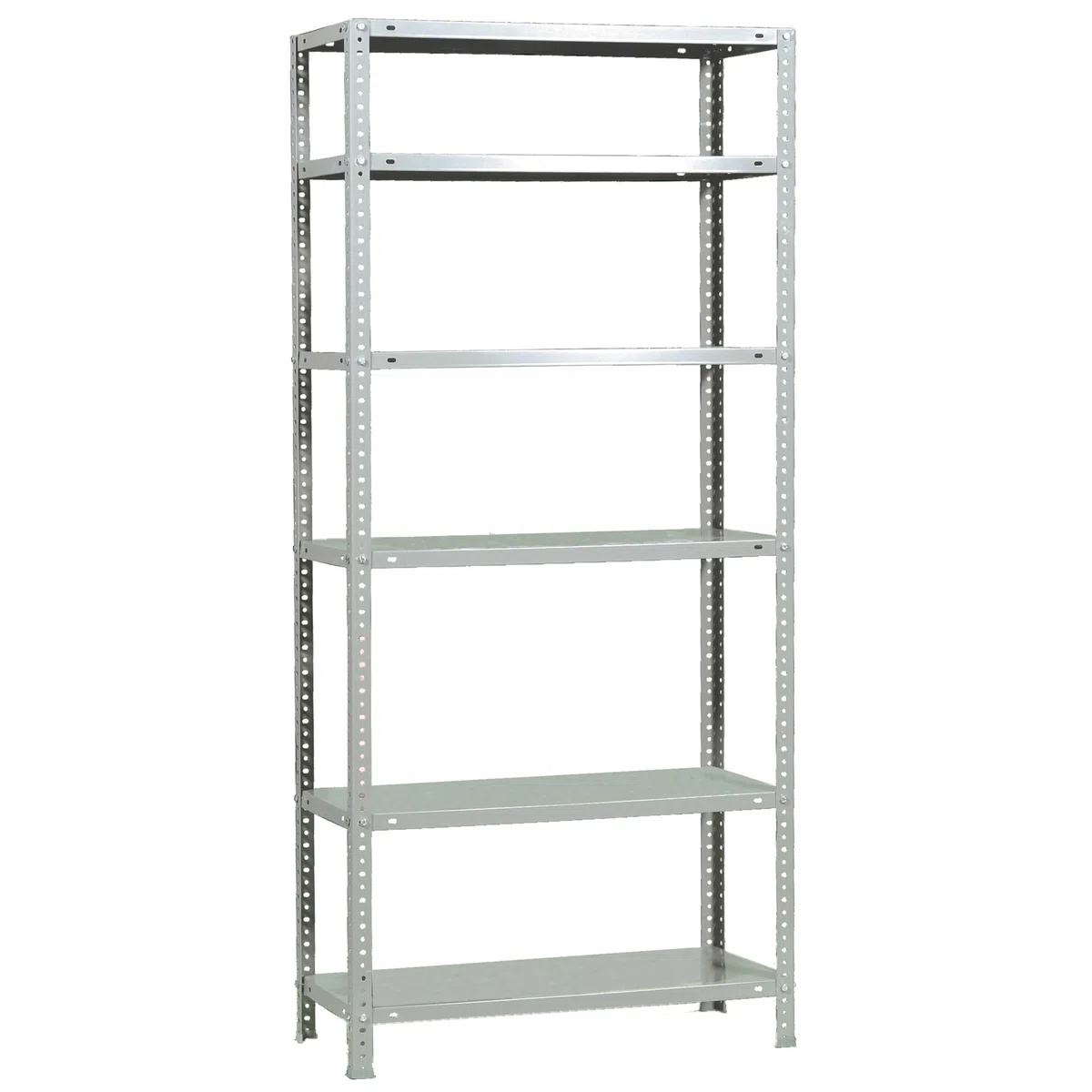 Simon Rack Étagère de Rangement et 6 Niveaux, 75 kg Capacité de Charge et Point de Flexion, 2000x900x300 mm, Métal, Étagère Garage, Blanc - Advantage