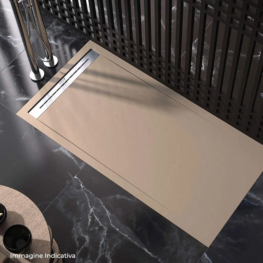 Maier Oasis Receveur de douche 90 x 90 cm en pierre Gris clair