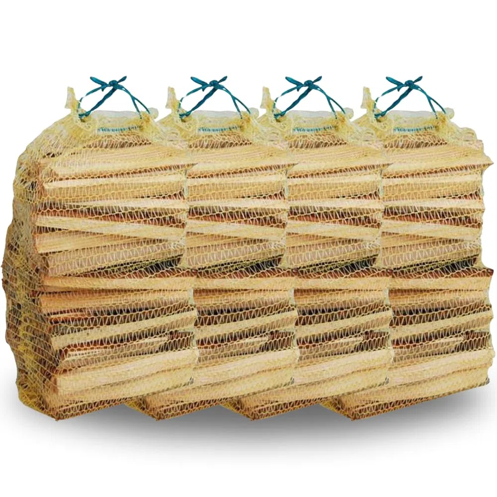 5 Sacs x 3 kg allume-feu cheminée poêle Barbecue Bois Flotté dans sac filet