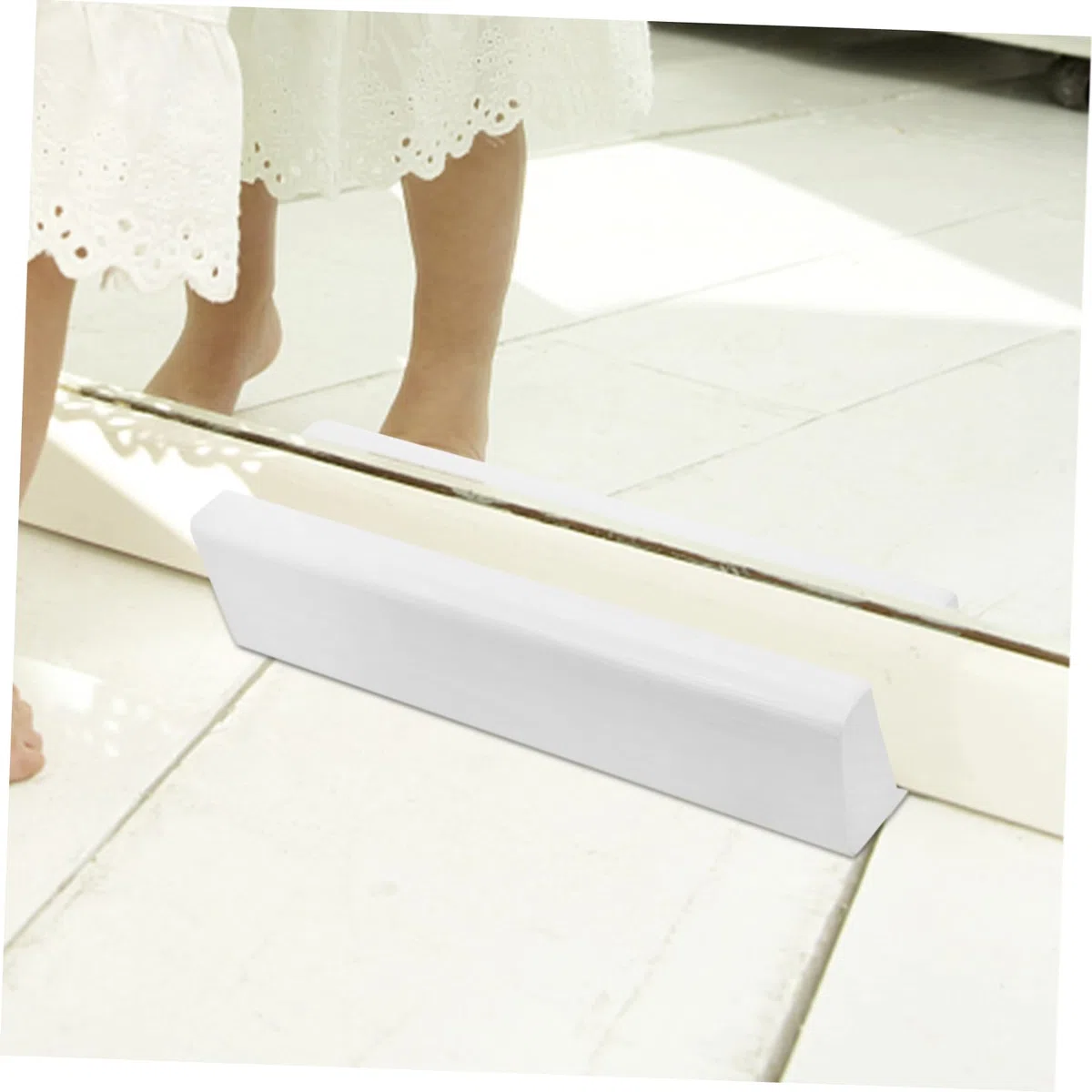 Holibanna Support De Miroir Support De Sol Pour Miroir Plein Long Cadre Photo Large Rack Art Finition Blanche Stabilité Et Élégance Pour Décoration Intérieure