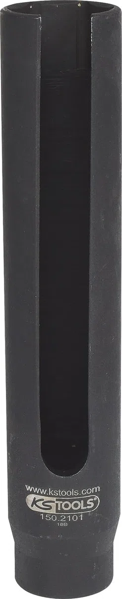 KS Tools 150.2101 - Douille extra-longue 6 pans 1/2" pour sonde lambda, 22mm - En Chrome-Molybdène - Pour le montage et le démontage des sondes lambda difficilement accessibles