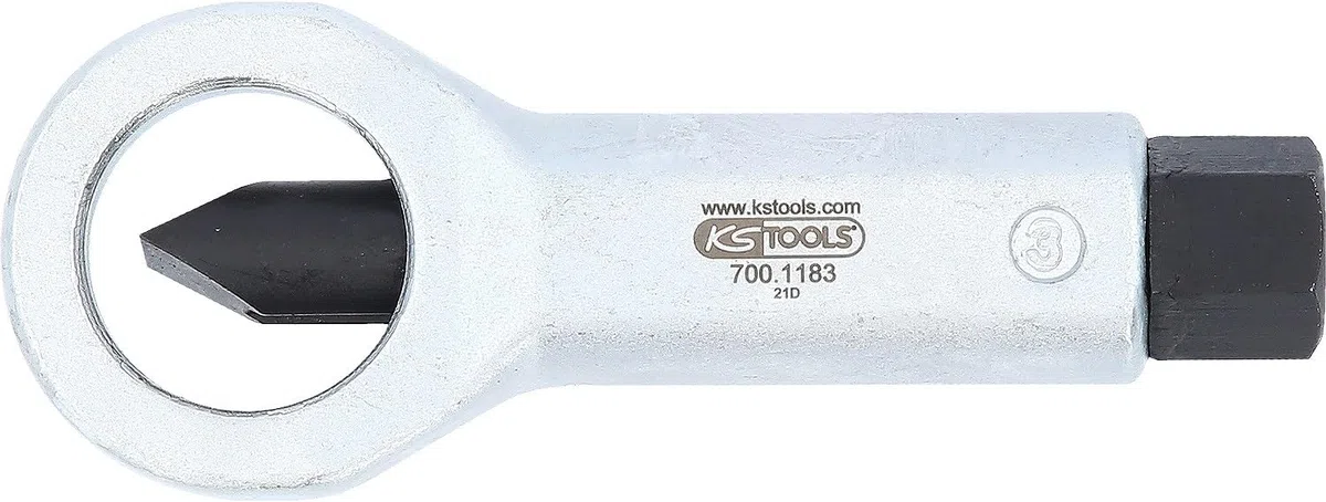 KS TOOLS 700.1183 Casse écrous pour écrous 16-24 mm Noir/Gris
