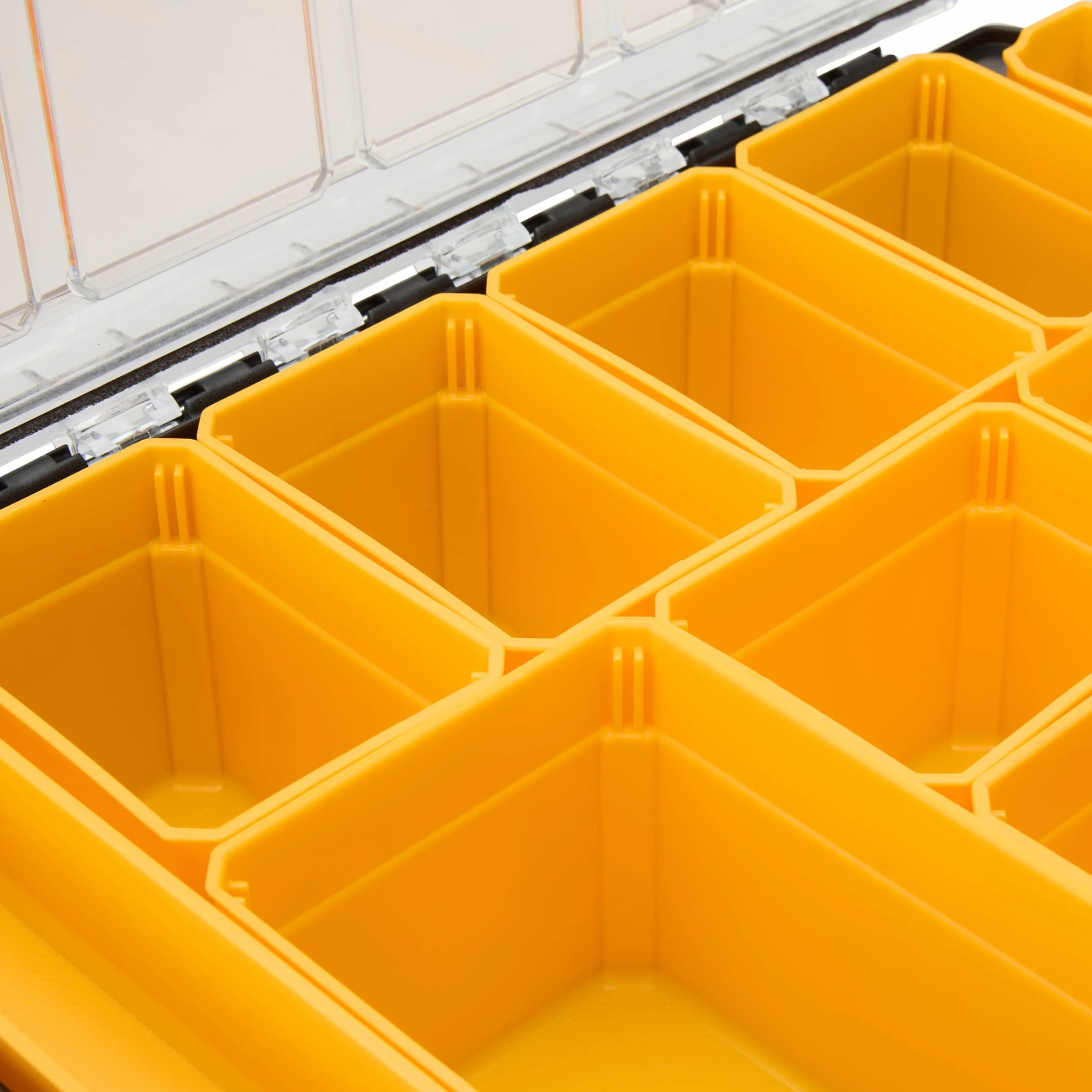 DEWALT Organiseur TSTAK DWST82968-1 - Etanche IP54-7,8L - Pour Petites Pièces et Accessoires - Couvercle en Polycarbonate Transparent