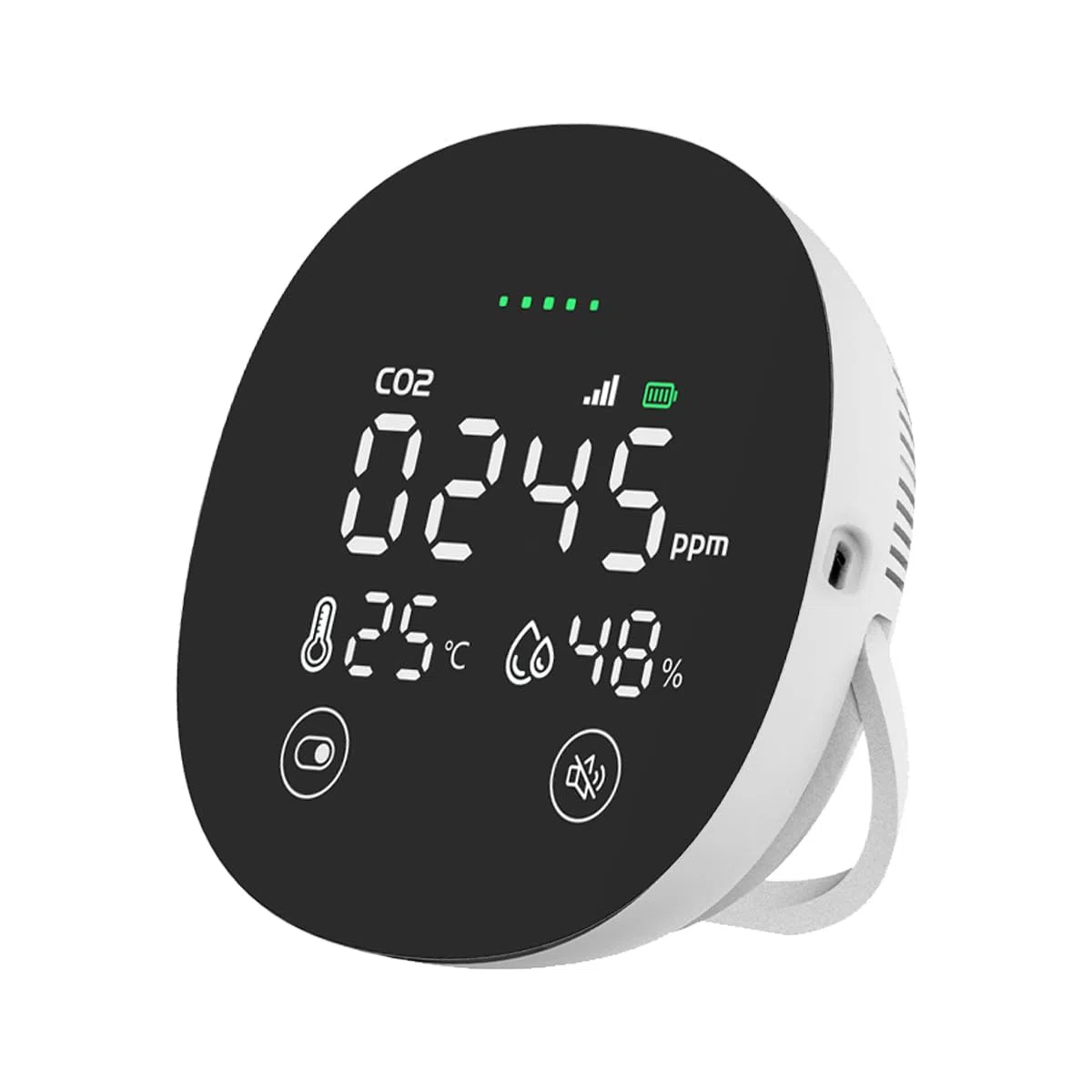 Moniteur de qualité de l'air intérieur,détecteur de CO2,testeur de température+humidité avec capteur NDIR,testeur numérique Portable pour la Maison et Les Voitures de dioxyde de Carbone