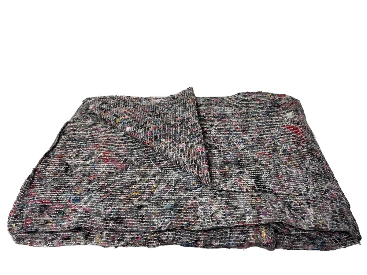 LNT France – Lot de 5 couvertures de déménagement 150x200 cm, 300 g/m², fibres recyclées, protection meubles, garde-meuble, transport, réutilisables et résistantes.