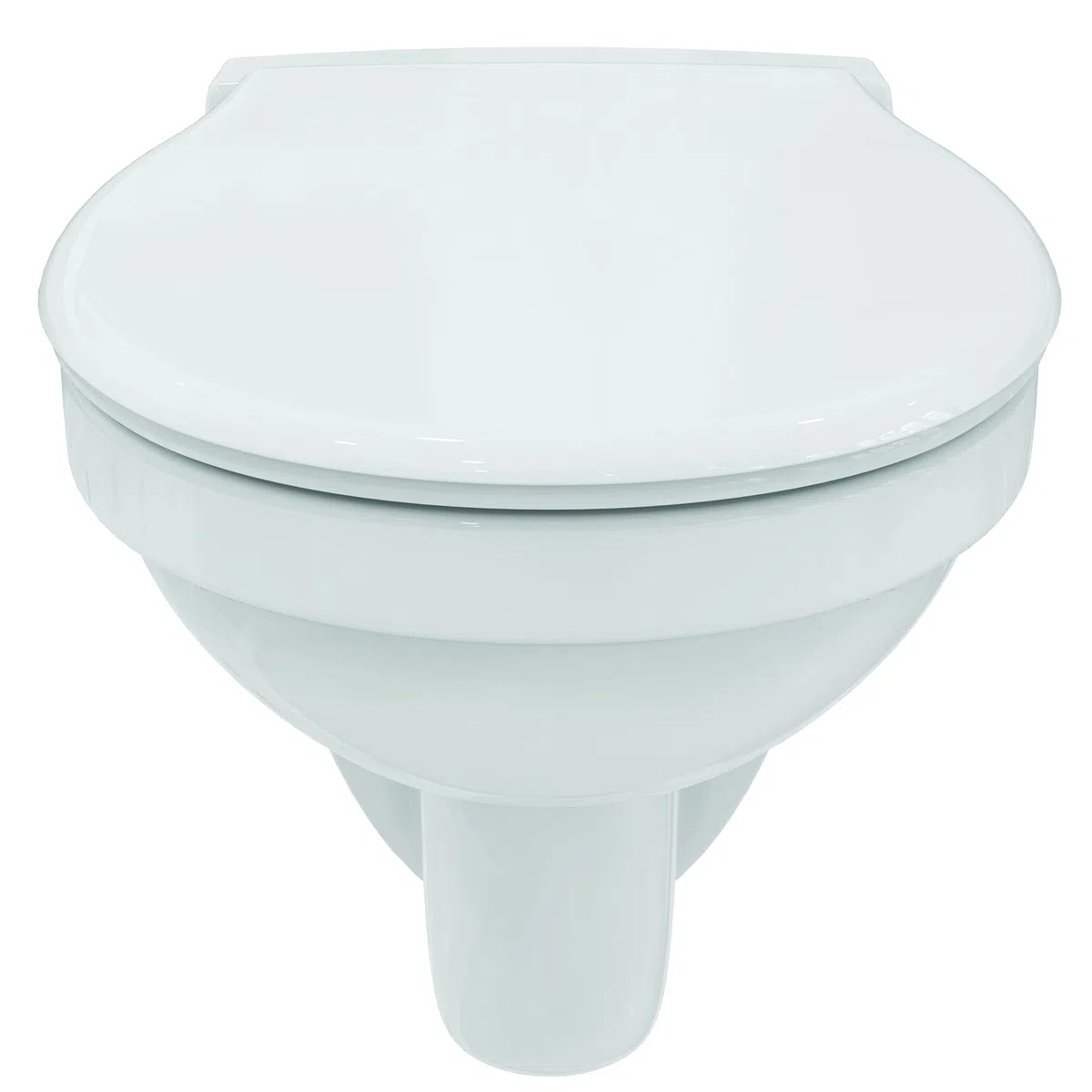 Ideal Standard Pack wc suspendu Astor 2 Cuvette wc avec Bride et Abattant Blanc Résistant Hygiéne Confort Installation Facile Certifié NF R034801