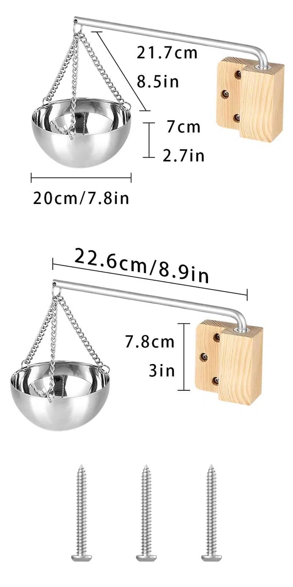 12 cm Bol aromatique en acier inoxydable, Sauna bol, Bol d'huile essentielle pour sauna, Sauna Aroma Bowl, accessoires de sauna, équipés d'une bouteille d'huile essentielle de 20 cm
