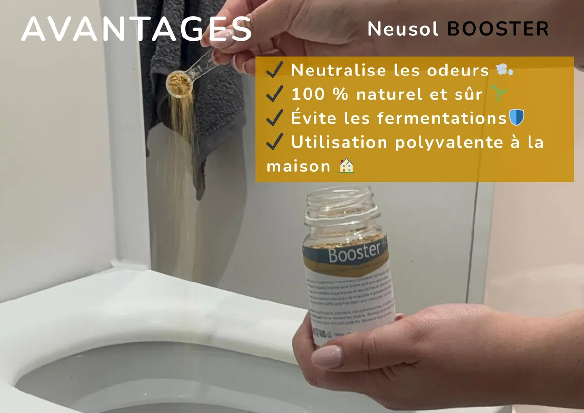Booster traitement biologique canalisations odeurs bouchons 500 ml | Bactéries et enzymes actives Entretien des canalisations Aide à dégrader la matière organique Réduit les odeurs et bouchons