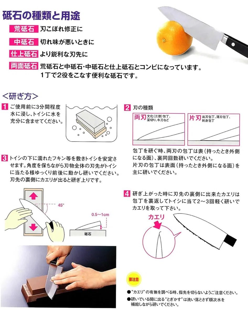 Pierre à Aiguiser Japonaise King Grain #1200 Affuteur Affutage Couteaux Outils
