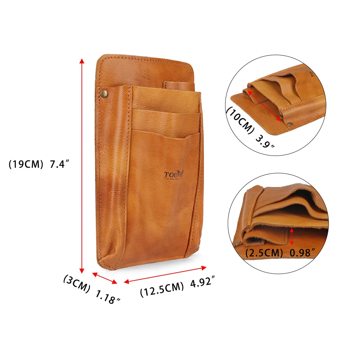 Tourbon de taille réglable en cuir souple pour outils de jardin, jardiniers, charpentiers, constructeurs