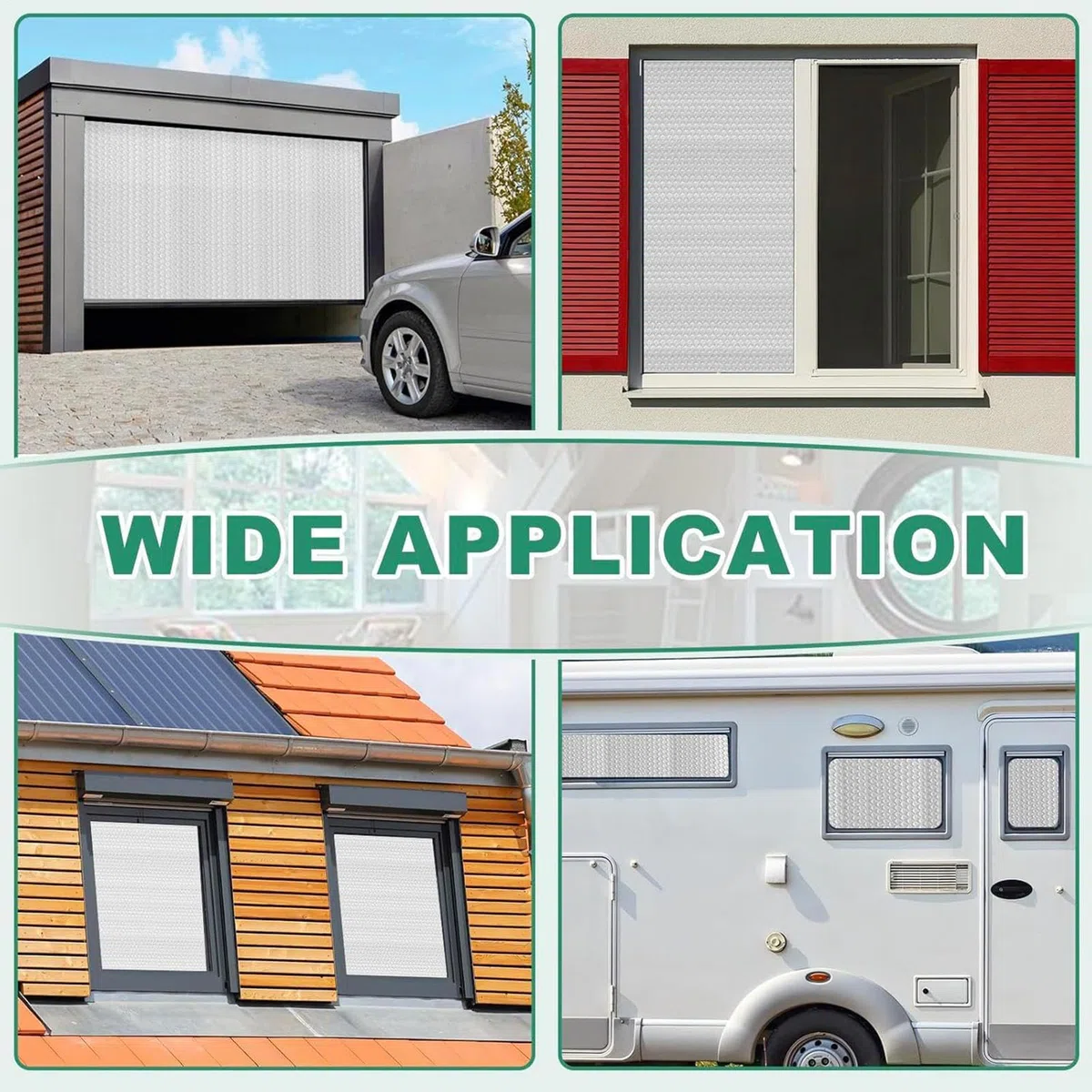 Rouleau d'isolation réfléchissant – Feuille d'isolation thermique double face, feuille d'aluminium pour camping-car, porte de garage, camion, berline automobile
