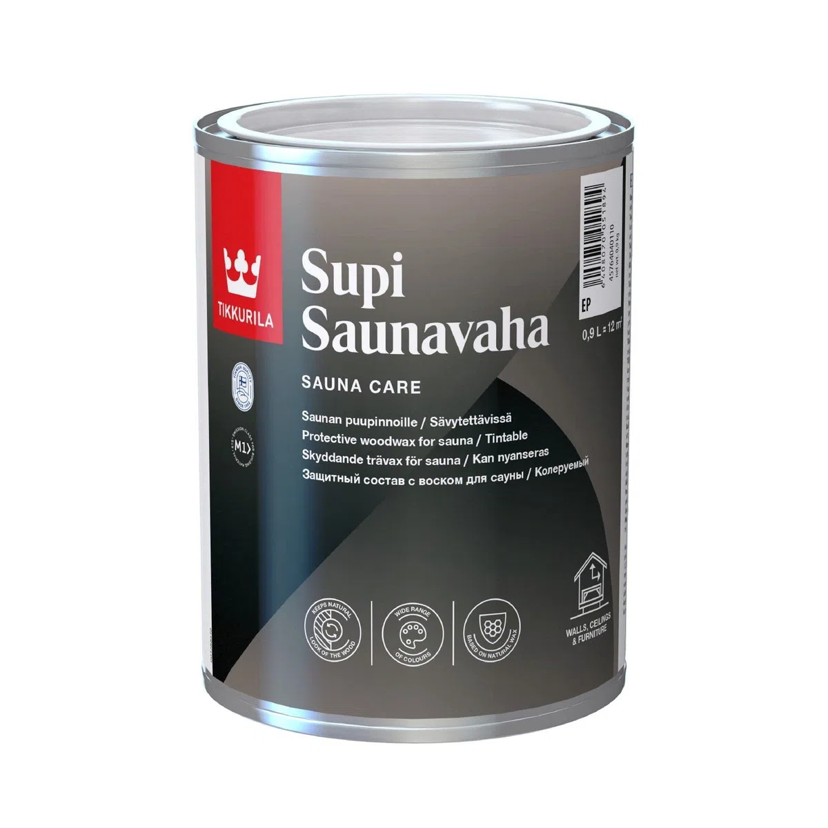 TIKKURILA SAUNAVAHA SUPI pour Protection DE Sauna 900 ML | Transparent