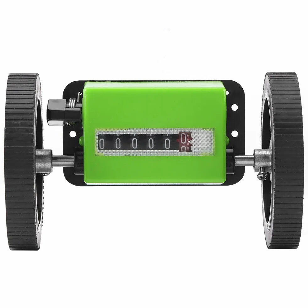 Mètre de Compteur à Rouleaux，Compteur de Longueur Mécanique Mètres de 6 Chiffres Pour Mesurer le Textile l'Impression le Cuir Artificiel Avec la Gamme de Compteur: 0-99999.9 Mètres