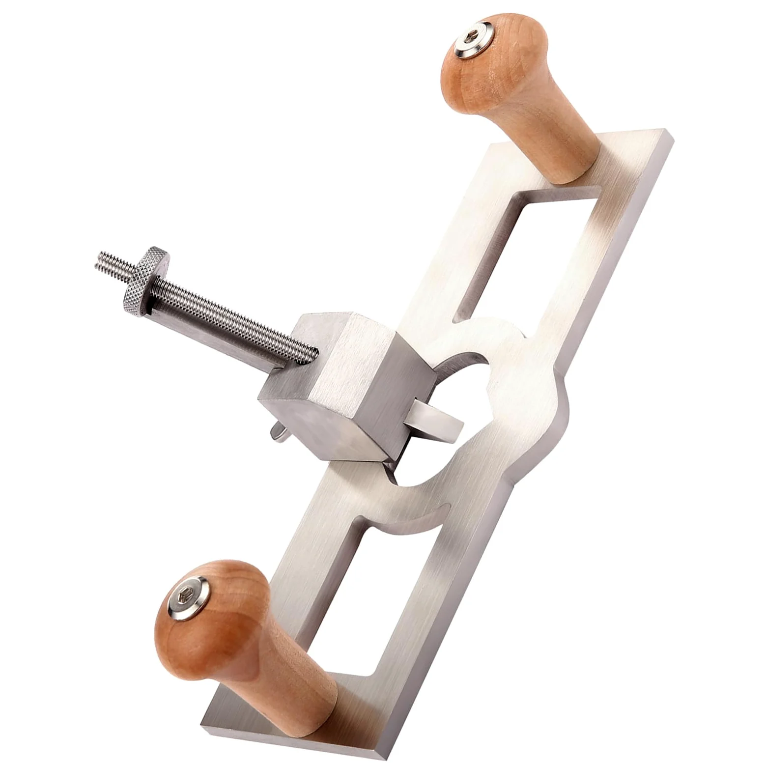 Avion de Routeur, Avion de Travail du Bois Professionnel en Acier Inoxydable Petit Avion de Routeur Réglable Mini Raboteuse à Main pour L'industrie de la Menuiserie de Bricolage