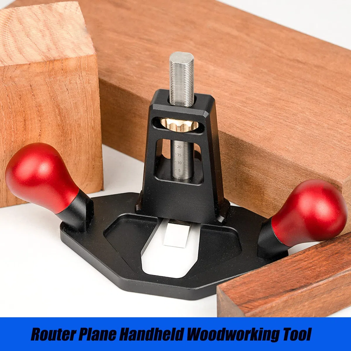 Rabot à Main, Routeur à Main Hobe Router Avion Routeur Avion Outil de Travail du Bois Rabot à Main Portable avec Acier Inoxydable de Haute Qualité pour Bois Profondeur Réglable