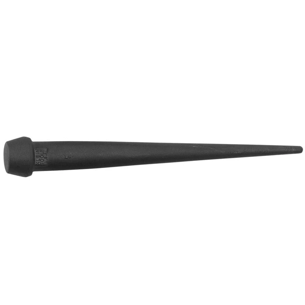 Klein Tools 3256 | Frappe goupille tête large 27 mm | Acier allié trempé | Tête antiglissement | Profil effilé | Épaulements carrés | Finition noire | Fabriquée aux États Unis