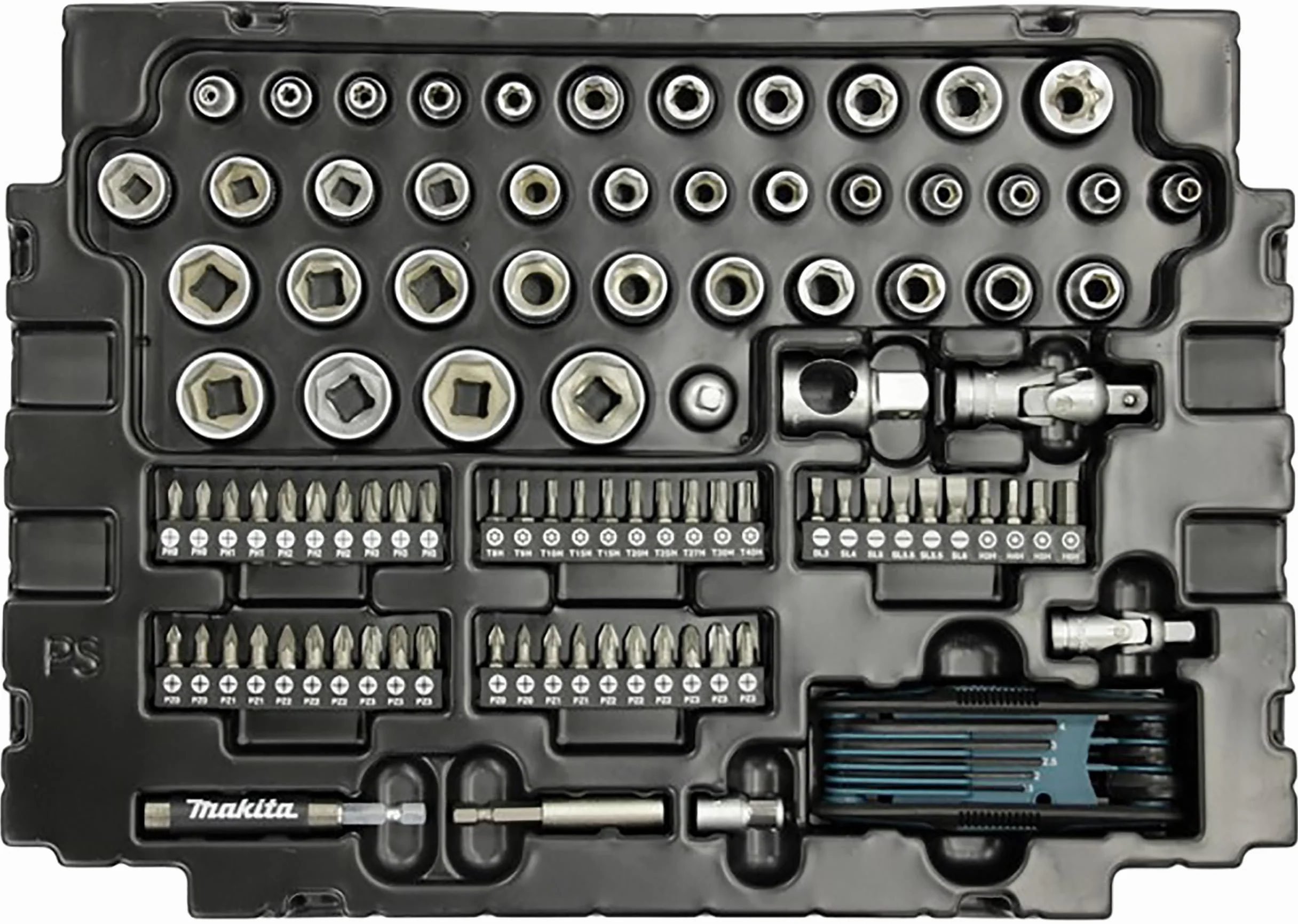 COFFRET MAKPAC OUTILLAGE À MAIN 120 PCS MAKITA - E08713