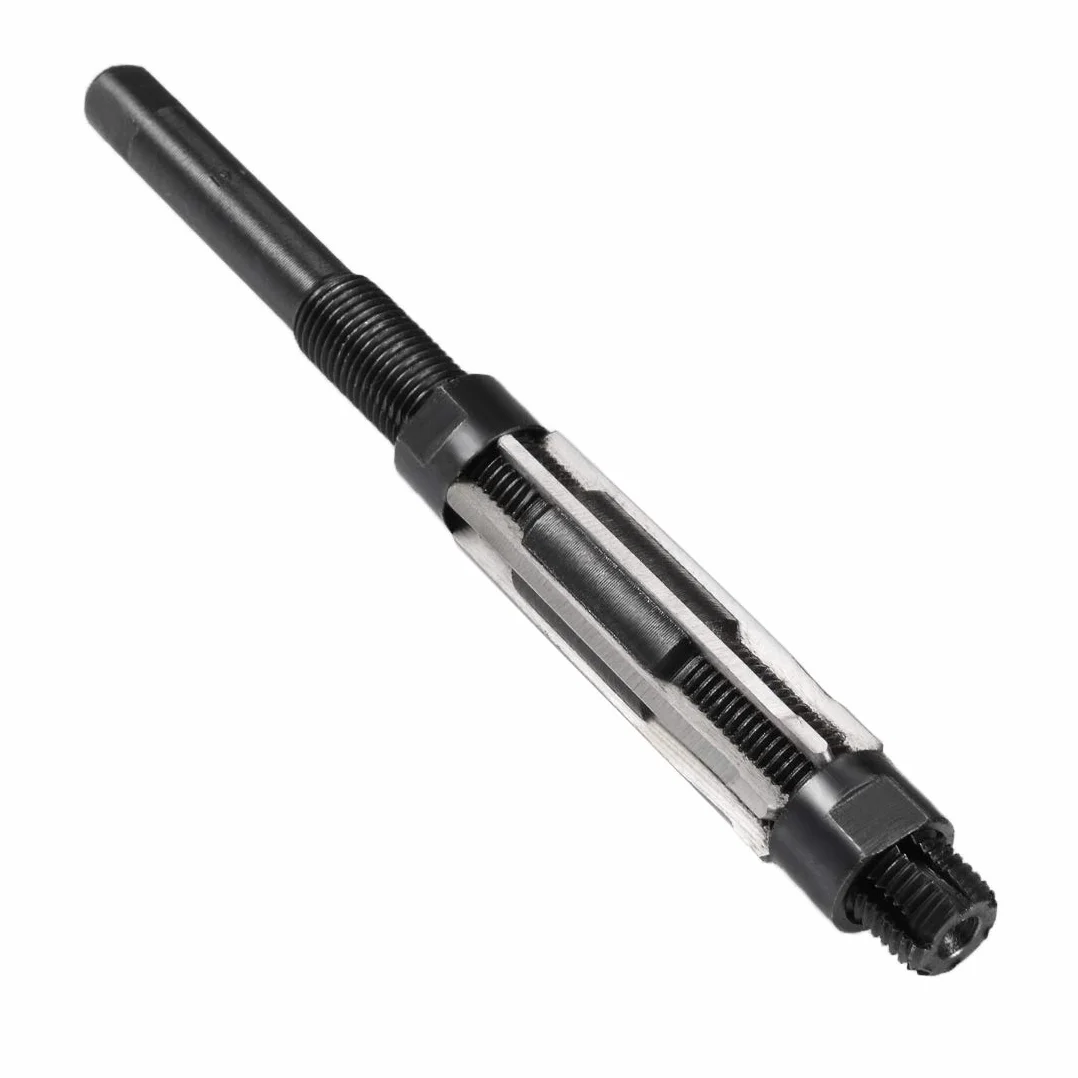 Sourcing map Alésoir à main réglable 19-21 mm Haute Vitesse Acier H8 6 Flûtes Droites Fraisage Outil