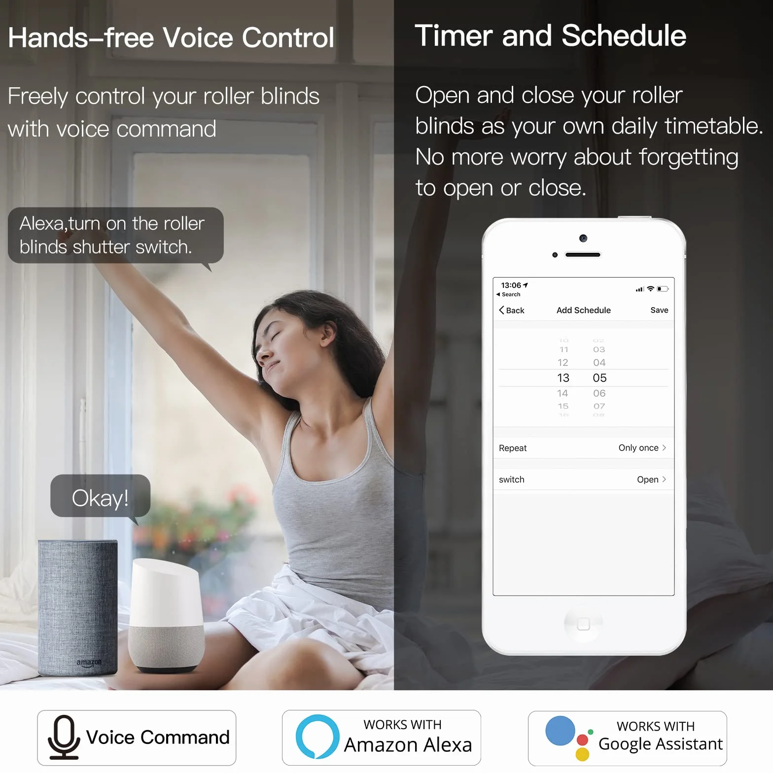 Yueyang Commutateur de température WiFi 16A/3500W et DS1-8B20 étanche capteur d'énergie Comsuptiom Surveillance pour Tuya Smart Life APP intelligentes et télécommandées