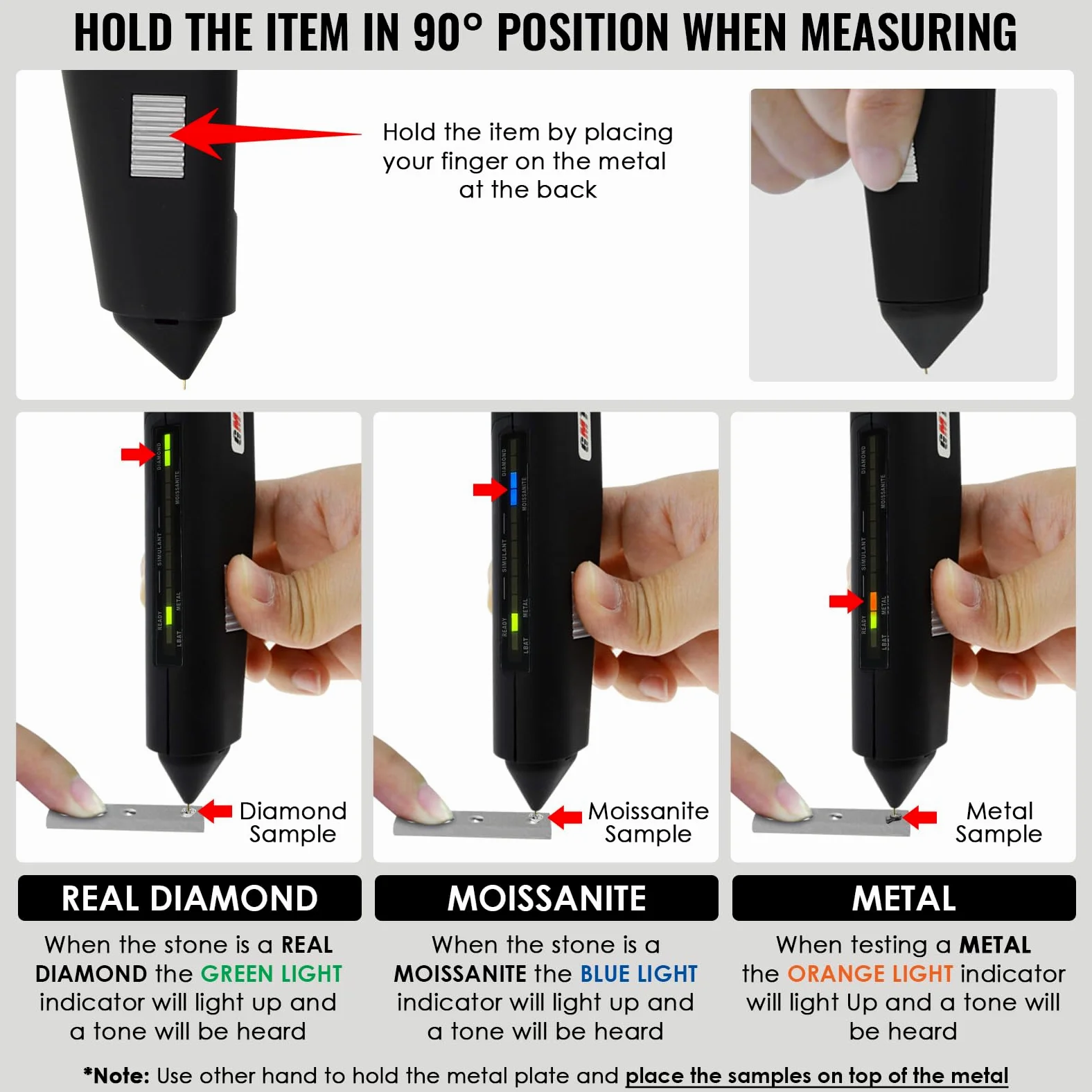 Professional Kit de Testeur de Bijoux à 2 Points - Test Précis de Diamants, Moissanite, Métaux et Pierres Précieuses - Dispositif de Test de Haute Précision pour Bijoutiers Débutants et Experts