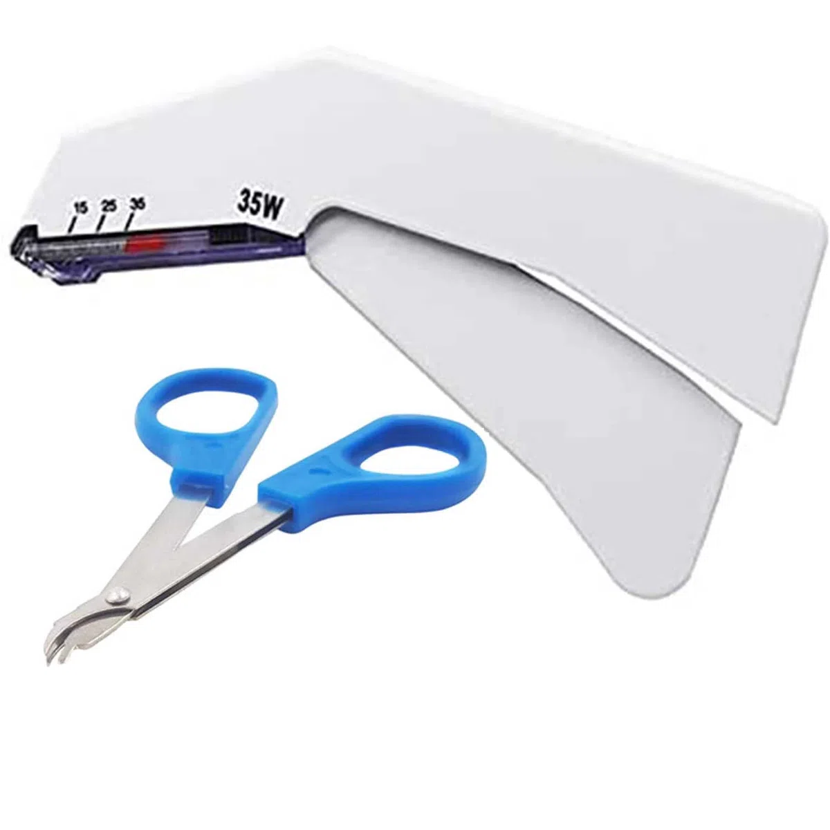TMXKOOK 2 Pices Agrafeuse Chirurgicale Jetable, Premiers Secours, 70 Agrafes StRilisEs PrChargEs, Sutures, Outil De Suppression D'Agrafeuse