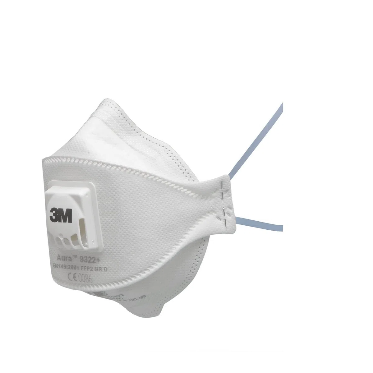 Respirateur jetable 3M 9322+ AURA, FFP2, Valved, paquet de 10
