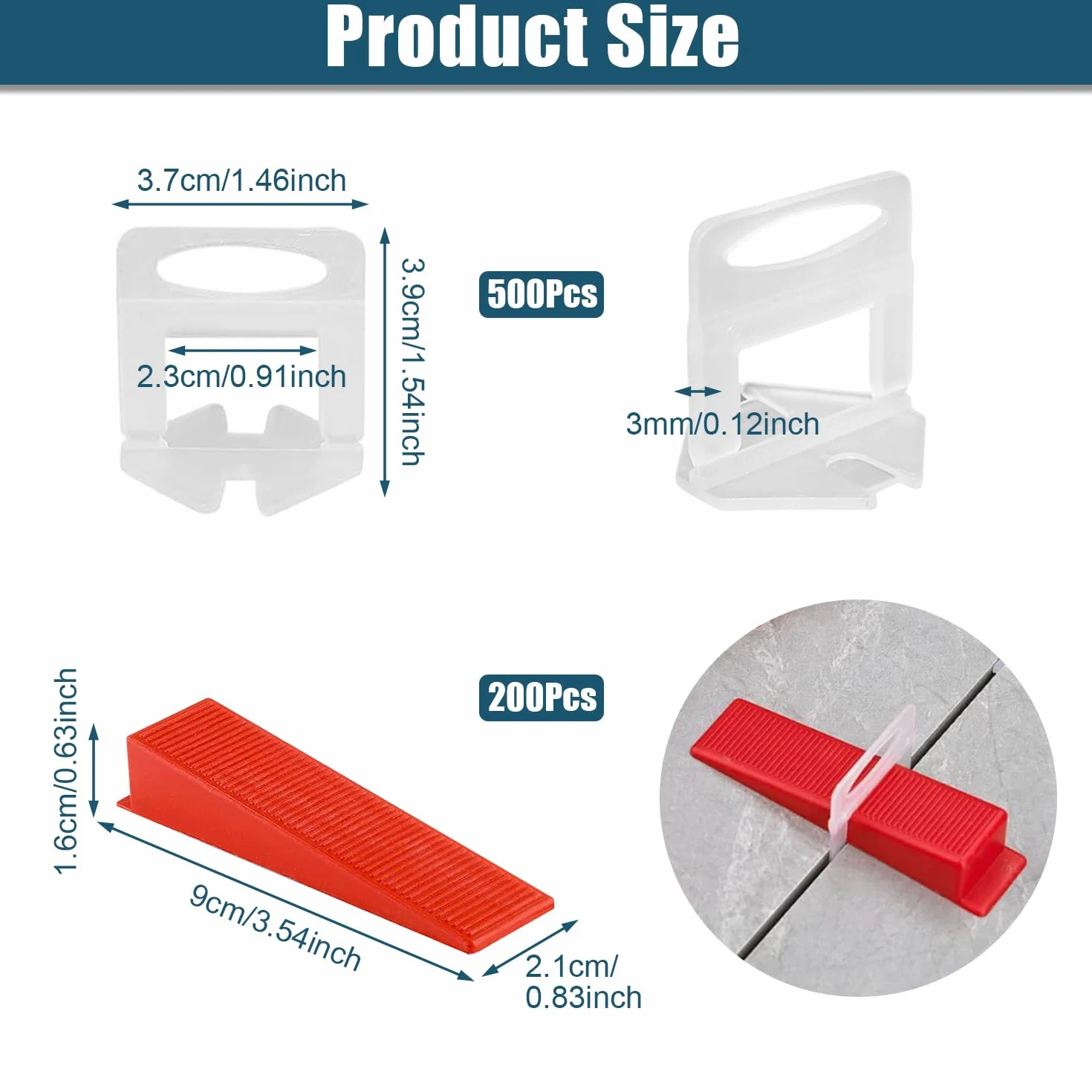 700 Pièces Croisillon Autonivelant 3mm Croisillon Carrelage Autonivelant Croisillon Autonivelant Cale Carrelage Kit de Nivellement pour Carrelage Pour Carrelage Sol Carreaux de mur