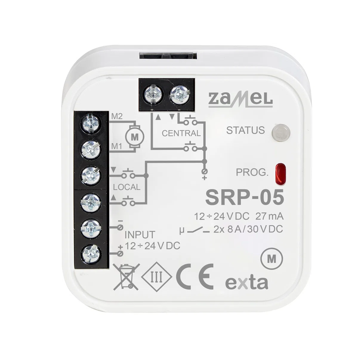 Rollladensteuerung unterputz, kabelgebunden typ: SRP-05/12-24V