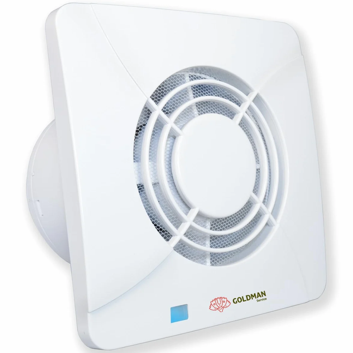 GOLDMAN SERVICE | Extracteur de salle de bain cuisine silencieux, puissant, Ventilateur extracteur d'air, anti-humidité, anti-odeur, Valve anti-retour et moustiquaire | Diamètre : 100 mm