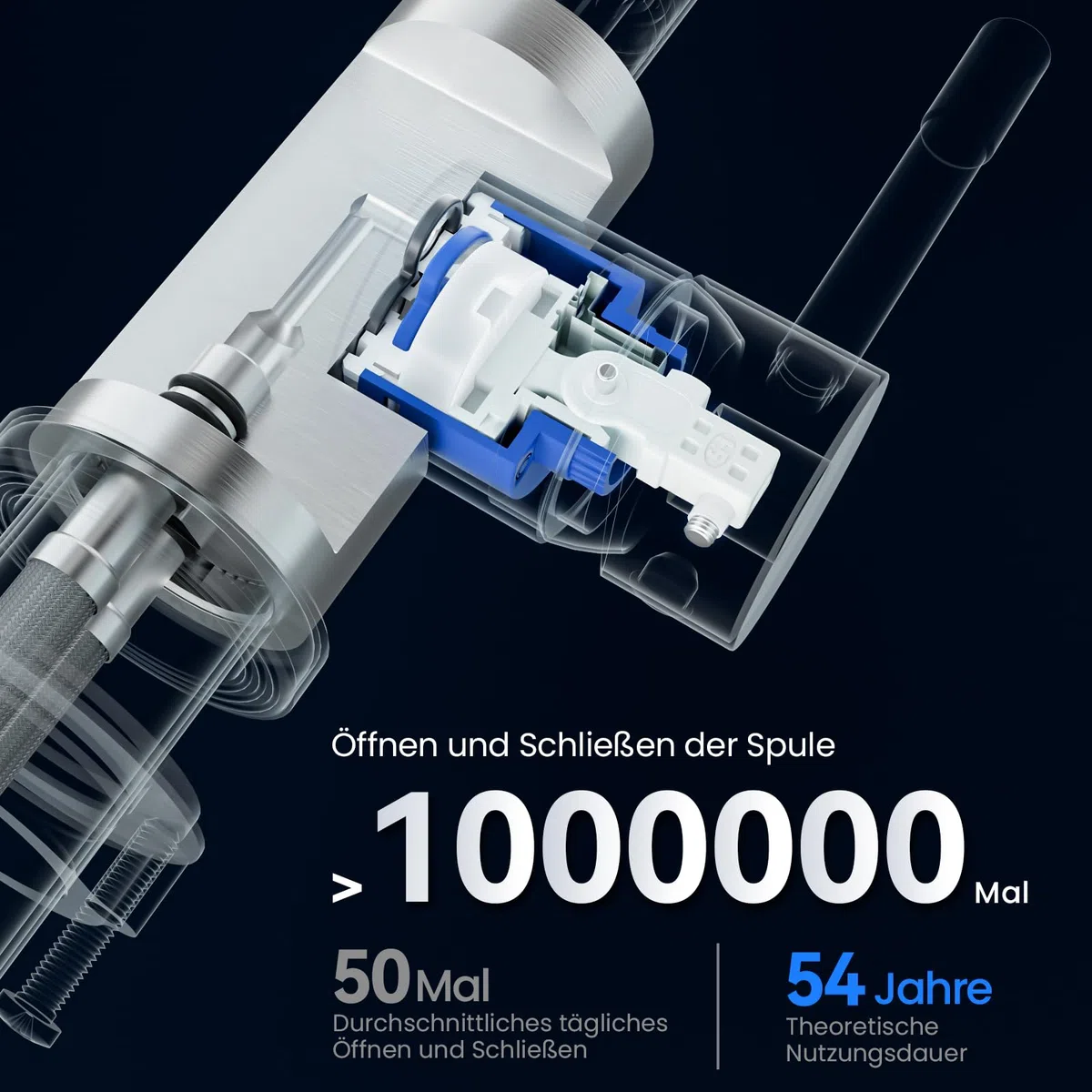 CECIPA Robinet Cuisine, Acier Inoxydable, Résistant à la rouille et aux éclatements, Mitigeur Cuisine Pivotant à 360, Arc Élevé Débit, Brossée