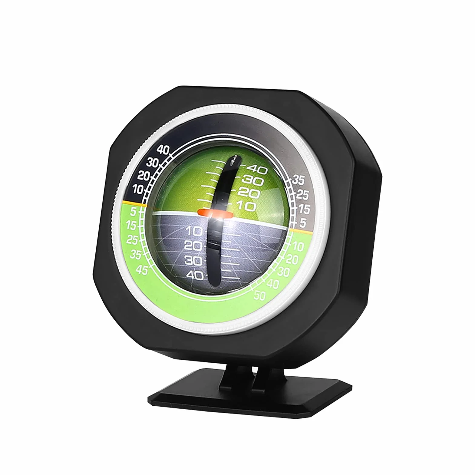AUTO Inclinomètre d'angle d'équilibreur d'angle de voiture à LED lumineux extérieur Inclinomètre, inclinomètre d'angle d'inclinaison lumineux de 8 x 5,2 3,7 cm pour la conduite de nuitinclinometre ca