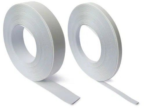 Barre magnétique murale adhésive blanc 0,6mm x 20mm x 10m