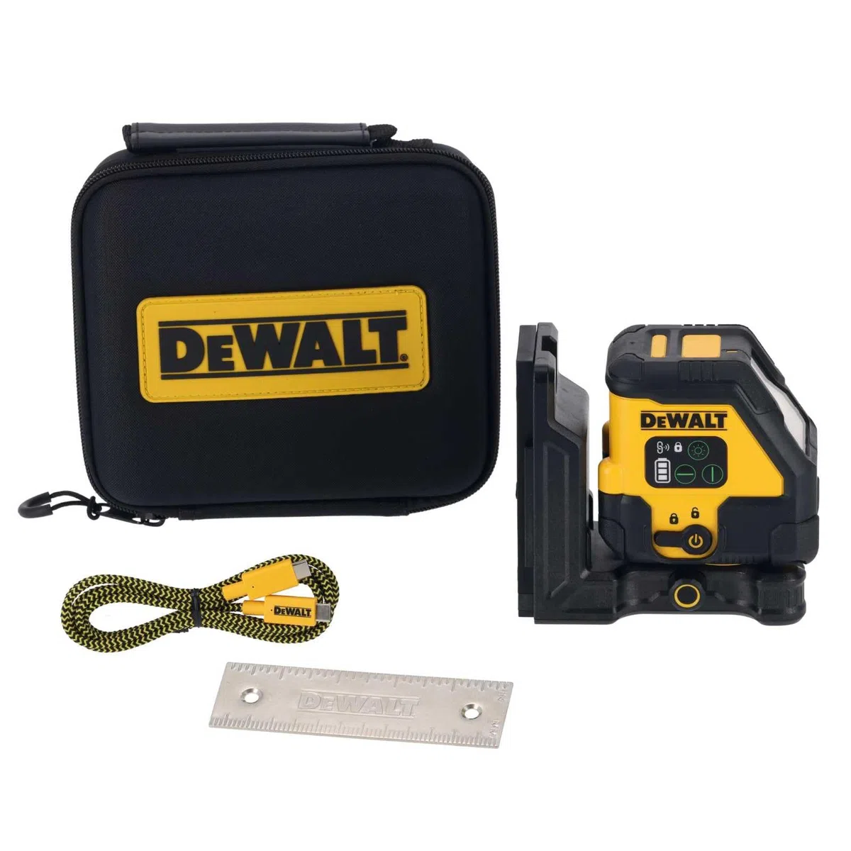 DeWALT Niveau Laser à Ligne Verte avec Batterie Intégrée et Auto-Nivellement, DCLE14201GB-XJ