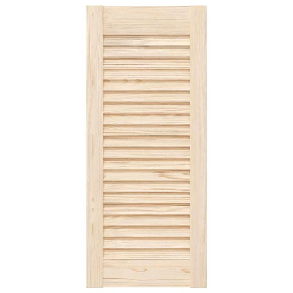 vidaXL Porte d'armoire à persiennes 69x29,5 cm Bois de pin Massif, Porte de Meuble, Porte de Garde-Robe, Panneau à persiennes en Bois