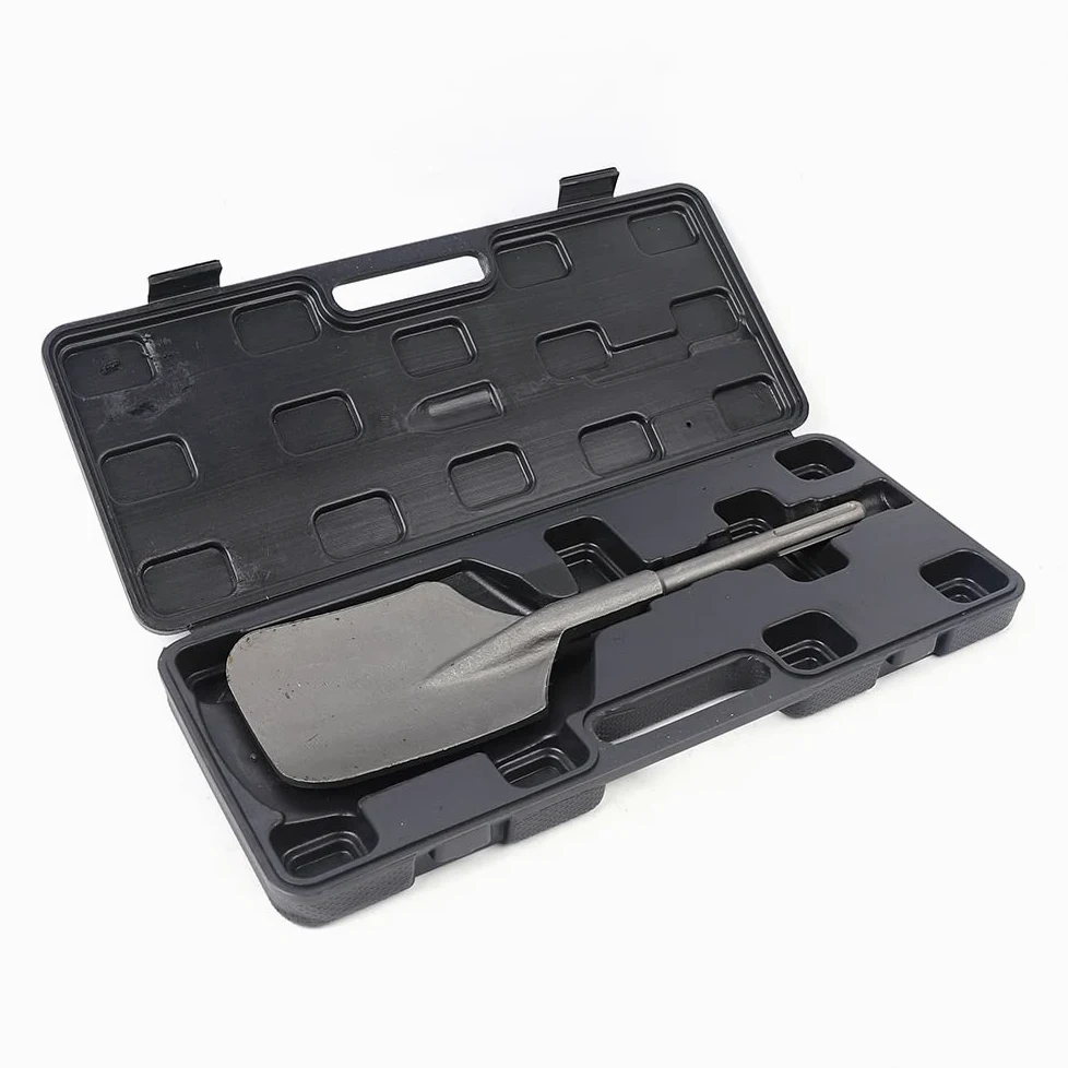 Burin Bêche SDS Max 130 x 400 mm en Acier Forgé, Pelle à Argile Large pour Marteau de Démolition, Idéal pour Creuser Sols Durs, Jardinage et Tranchées