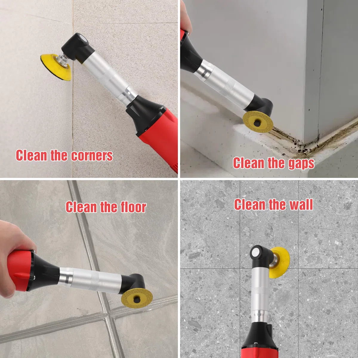 Outil De Restauration Des Joints De Carrelage,18 Pièces Joints de Carrelage – Meuleuse Droite 350W 6 Vitesses, avec Accessoires pour Polissage, Ponçage, Découpe (A)