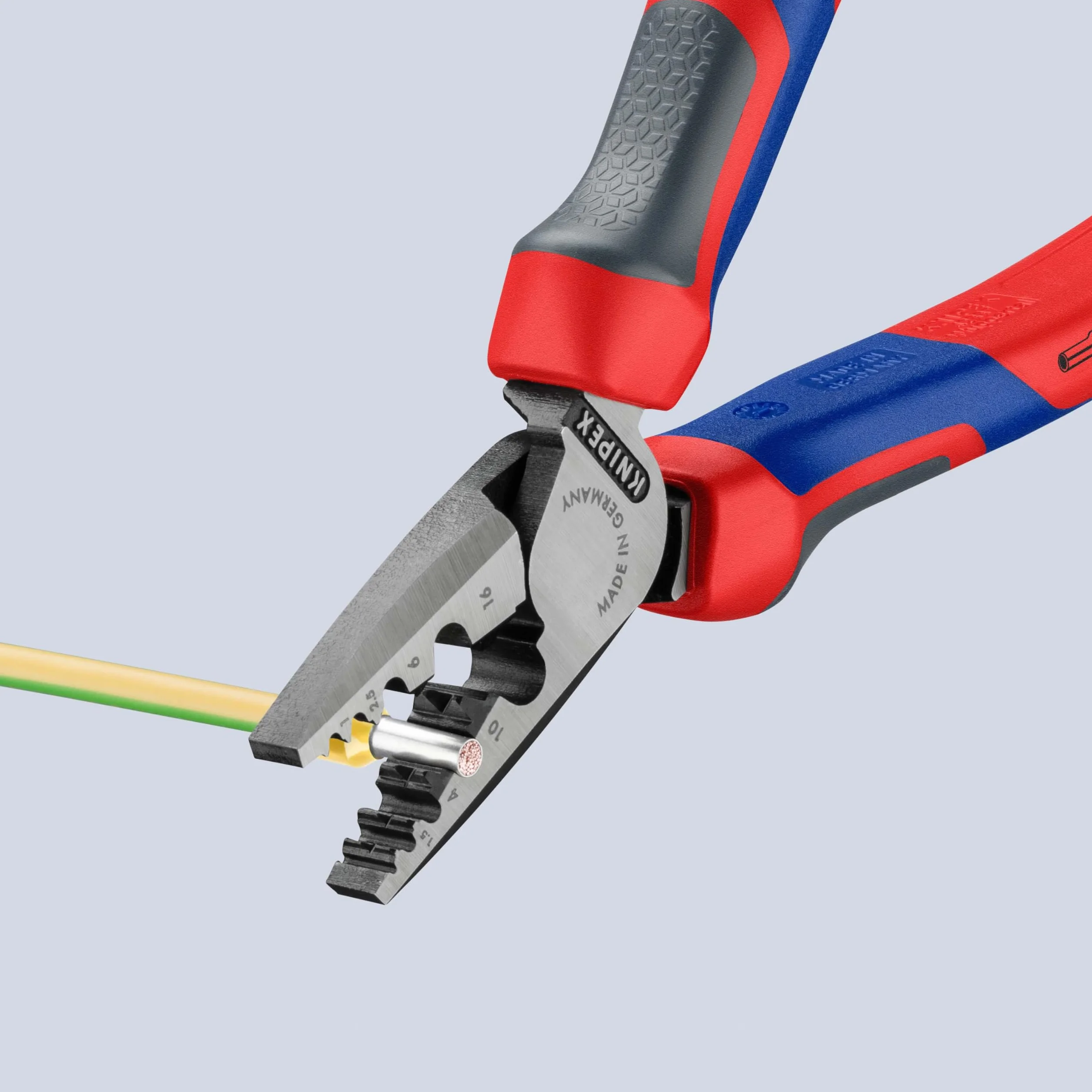 Knipex Pince à sertir pour embouts de câble avec poignées comfortables 180 mm, 97 72 180