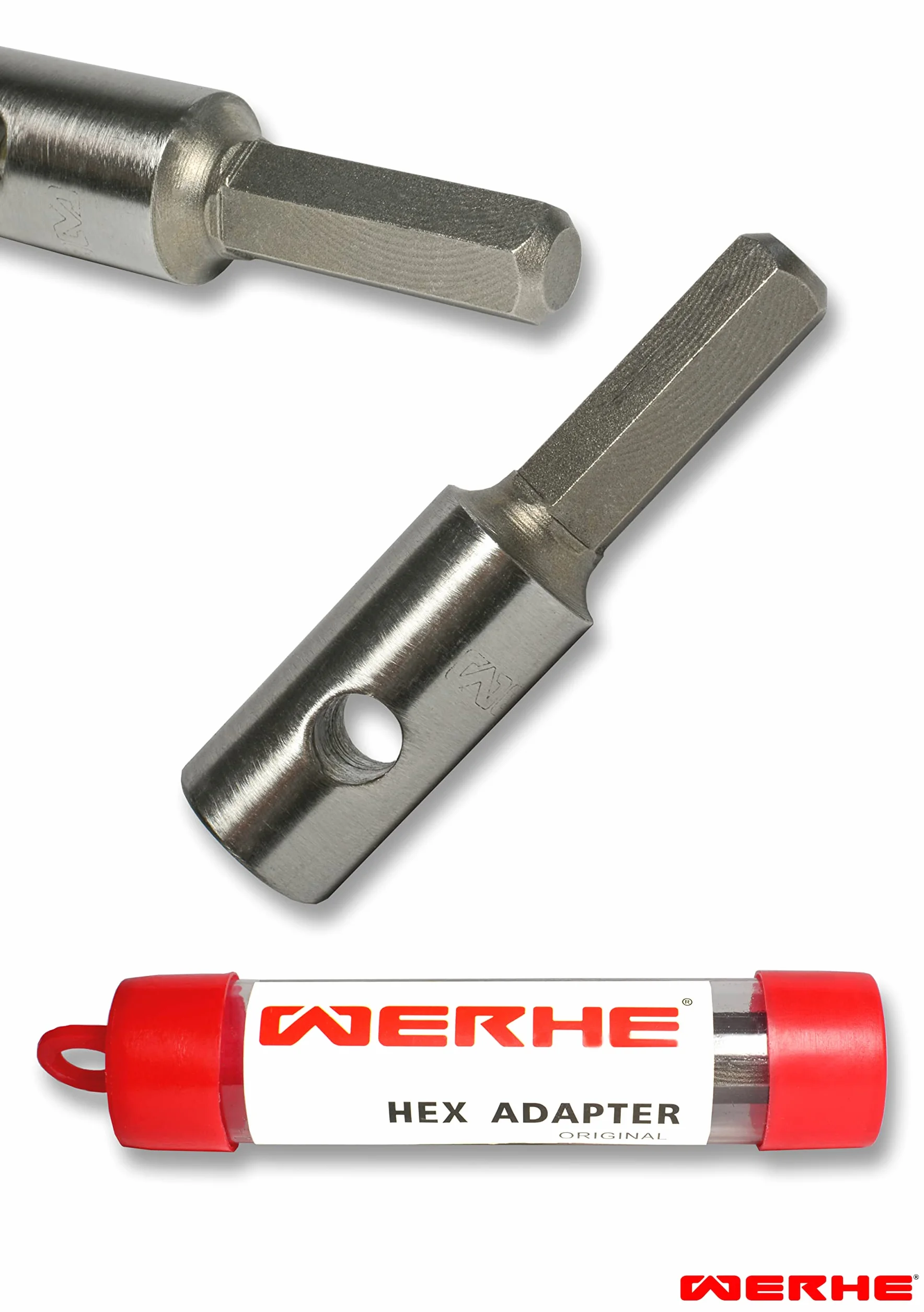 WERHE Foret professionnel pour tarière 40 mm pile bien précise spirale Eco couleur peinture avec adaptateur hexagonal