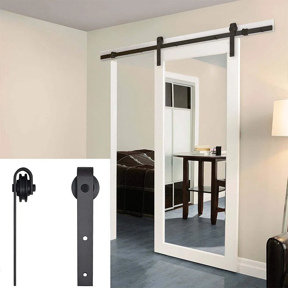 Roulette Porte Coulissante, Accessoires pour Portes Coulissantes, Noir (Roulette kit seulement)