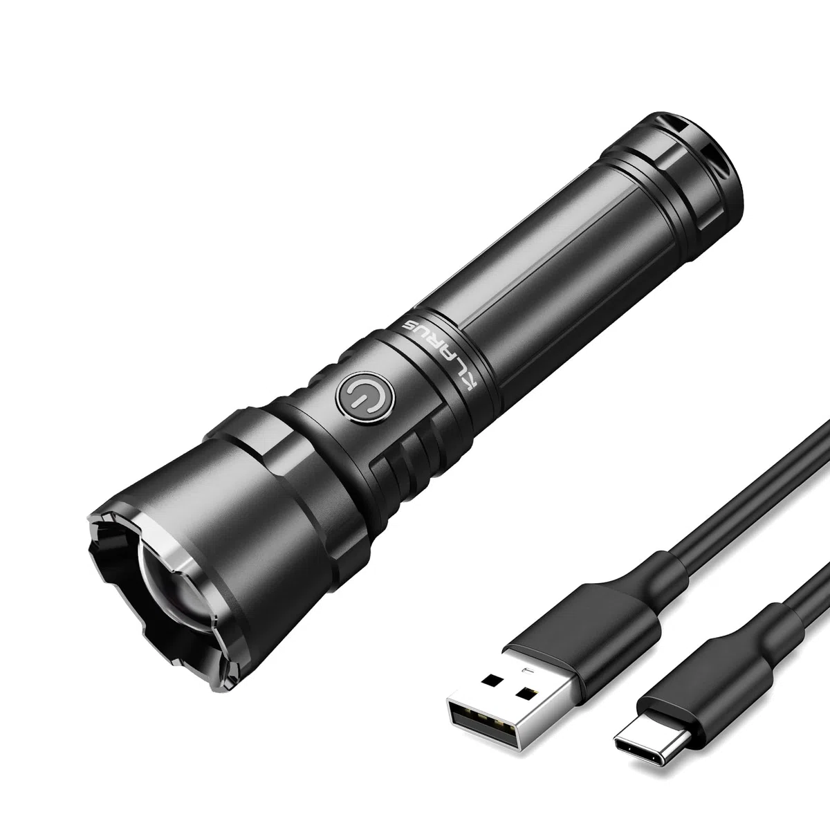 klarus EP12 Lampe de poche super lumineuse, 750 m, 4000 mAh, rechargeable, 2000 lumens, étanche IPX6, pour promener le chien, camping, outil d'urgence (EP12)