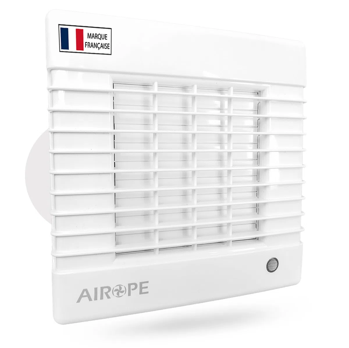 AS-100 mm Ventilateur, Extracteur d'air, Volet Automatique, VMC, pour Salle de Bain, Cuisine, WC, Bureau, Silencieux, Faible Consommation, Profil Élégant, Garantie 5 ANS