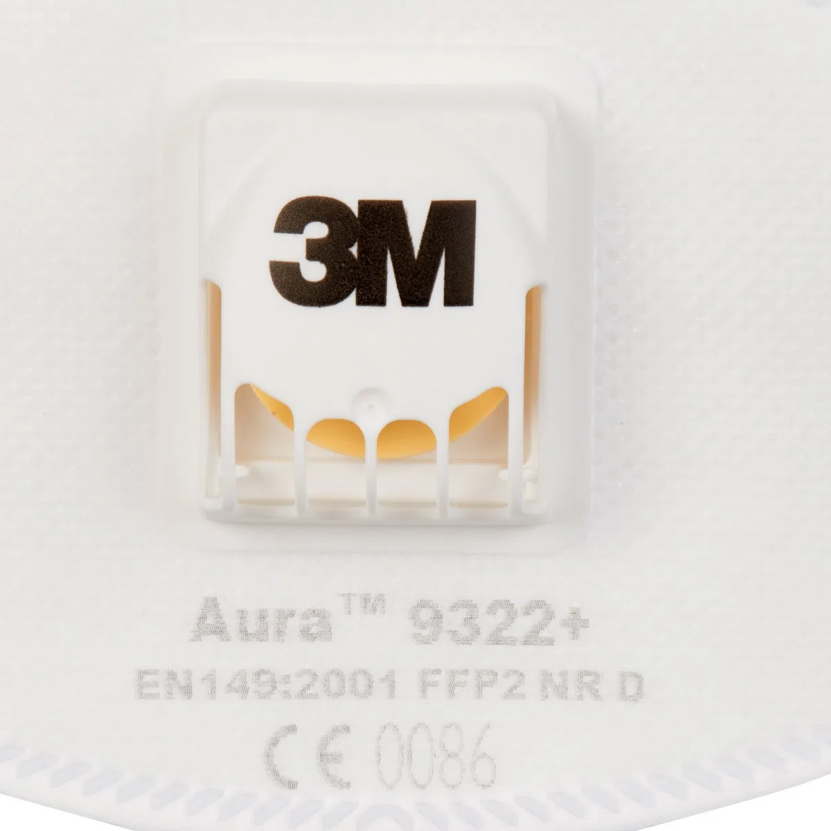 3M Masque antipoussière pliable 3 panneaux Aura 9322+ - FFP2, avec soupape Coolflow, Certifié EN sécurité, lot de 10