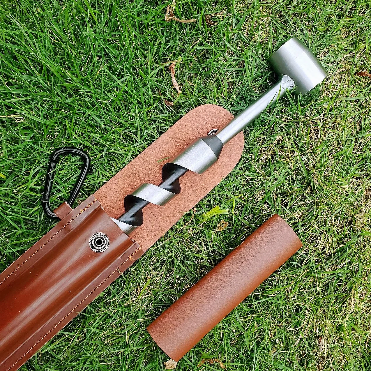 Bushcraft Outil de survie, Clé à vis sans fin allongée Scotch Eye - Tarière manuelle pour camping, abri, barbecue, petits bancs, bushcrafting et voyages en sac à dos en plein air