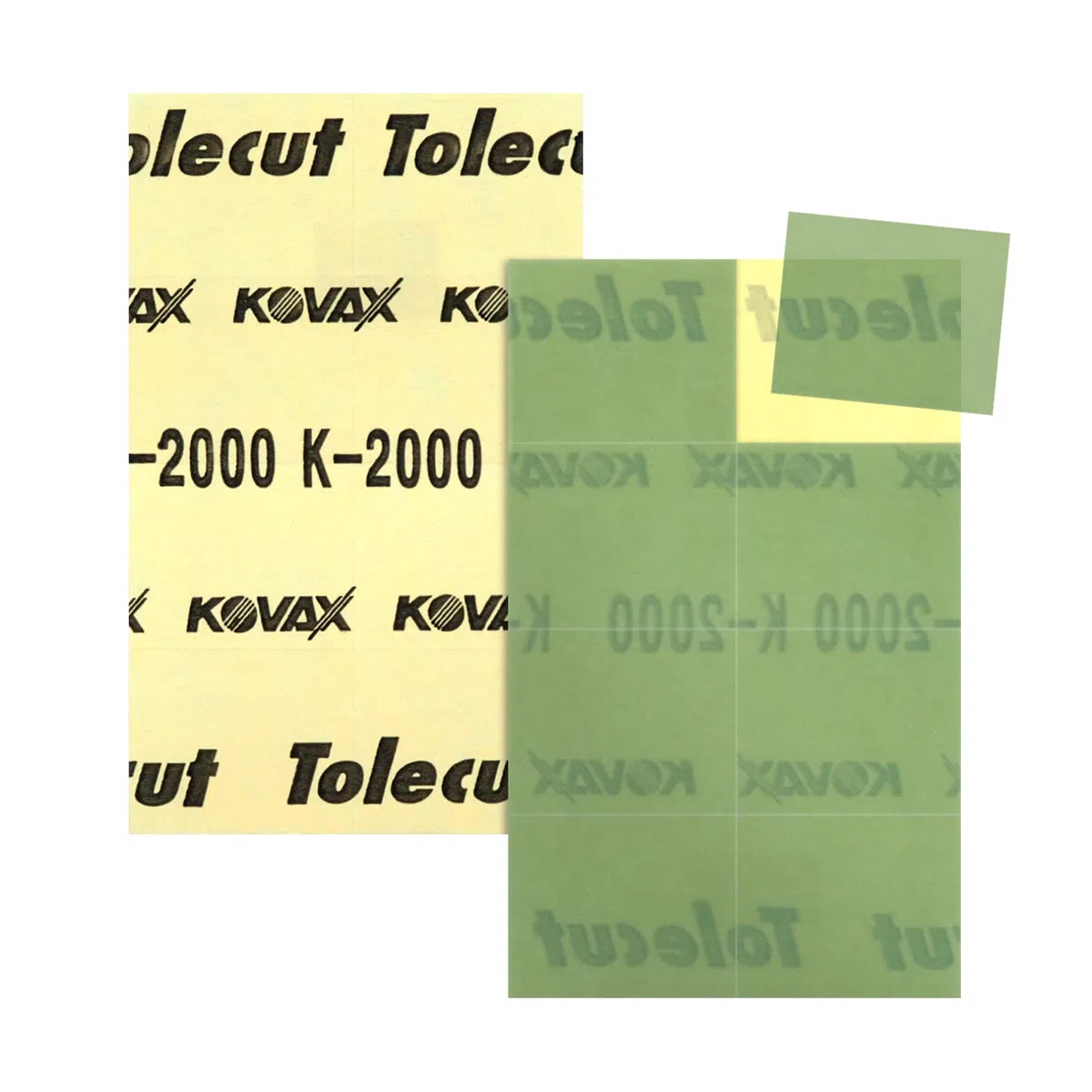 Tolecut PSA 8-Cut Bloc de feuilles abrasives Job-PAK, assorties rose/vert/noir, U191–1521A, 3 feuilles + 1 Toleblock